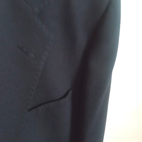 CHRISTIAN DIOR Monsieur Vintage Wool Black Sport Coat | 46 R - Picture 5 of 9